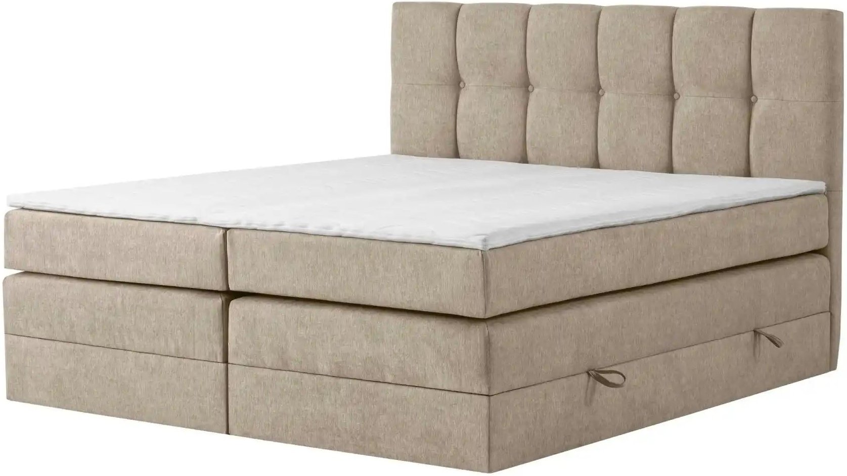 Boxspringbett mit Bettkasten Leeds ¦ beige ¦ Maße (cm): B: 140 H: 121 Betten > Boxspringbetten - Höffner