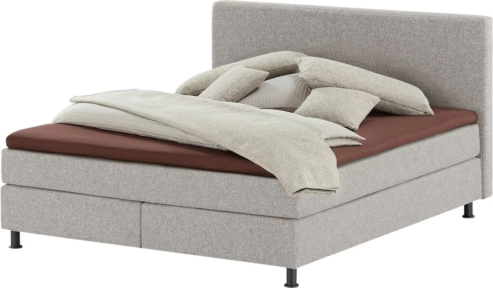 Thumbnail - Wohnwert Boxspringbett Dormian Boro ¦ grau ¦ Maße (cm): B: 140 H: 112 Betten > Boxspringbetten - Höffner