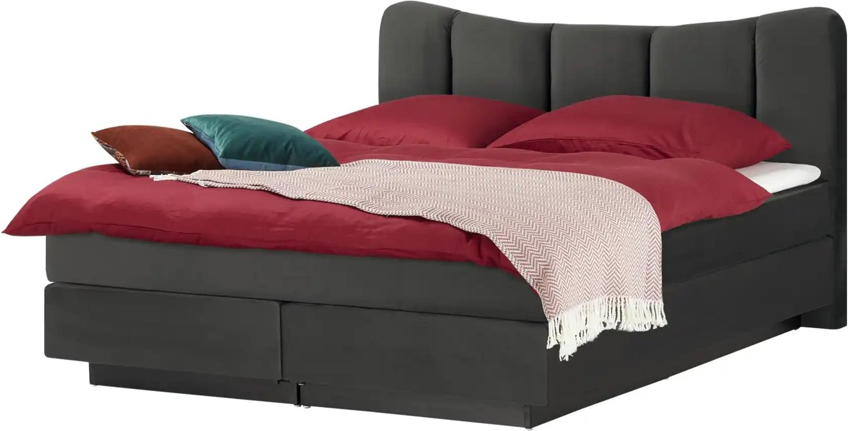 Boxspringbett Dalur ¦ grau ¦ Maße (cm): B: 200 H: 110 Betten > Boxspringbetten - Höffner