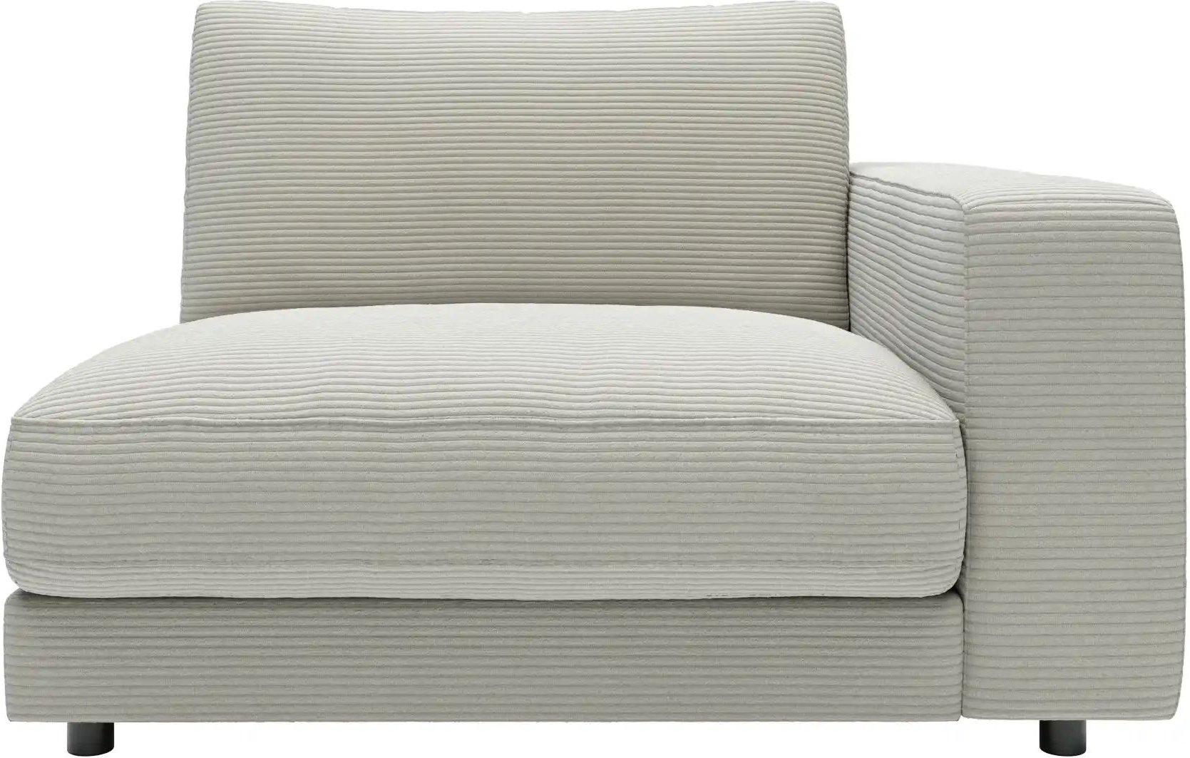 Jette Home Element Einsitzer Armlehne rechts in Cord Sila ¦ grau ¦ Maße (cm): B: 125 H: 85 T: 127.0 Polstermöbel > Sofas...