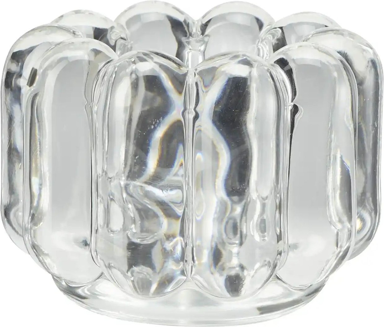HOME STORY Teelichthalter   ¦ transparent/klar ¦ Glas ¦ Maße (cm): H: 6,5  Ø: 8 Accessoires > Kerzen & Kerzenständer > T...