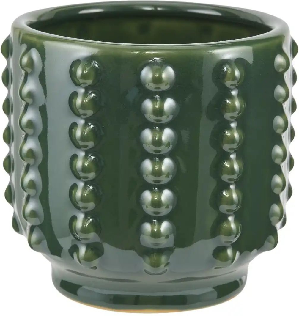Übertopf ¦ grün ¦ Keramik ¦ Maße (cm): H: 13,5 Ø: 14.5 Accessoires > Dekoartikel - Höffner