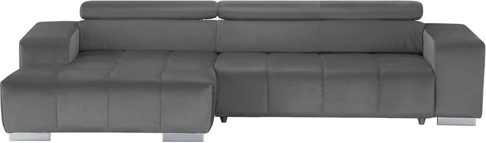 uno Ecksofa mit Kopfteilverstellung Origo ¦ grau ¦ Maße (cm): B: 307 H: 73 T: 186.0 Polstermöbel > Sofas > 3-Sitzer - Hö...