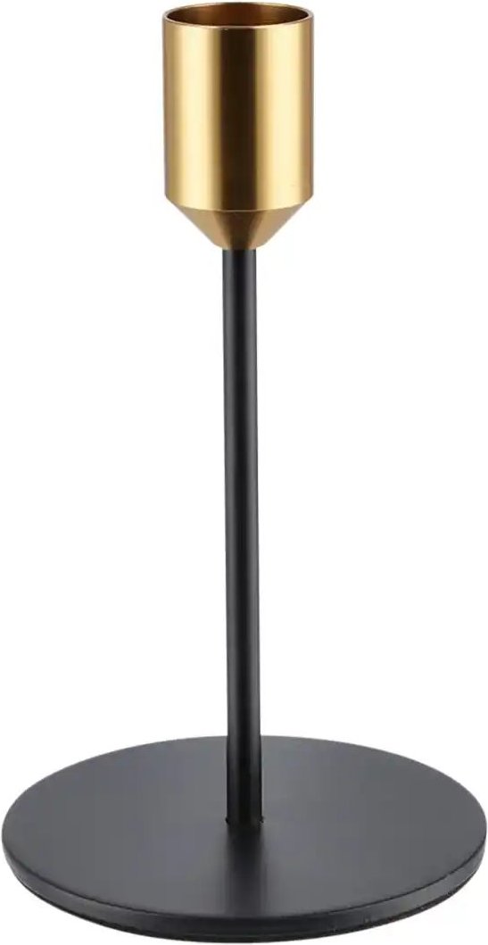 Kerzenhalter   ¦ schwarz ¦ Metall,Aluminium ¦ Maße (cm): H: 14  Ø: 8 Accessoires > Kerzen & Kerzenständer > Kerzenstände...