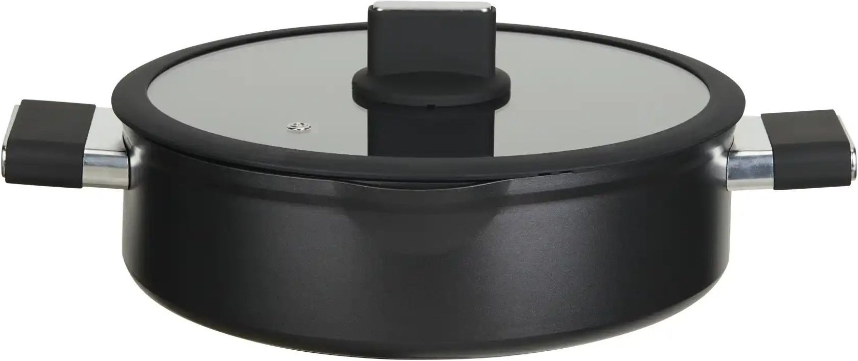 KHG Serviertopf ¦ schwarz ¦ Aluminium ¦ Maße (cm): H: 8,5 Ø: 28 Töpfe & Pfannen & Zubehör > Töpfe - Höffner