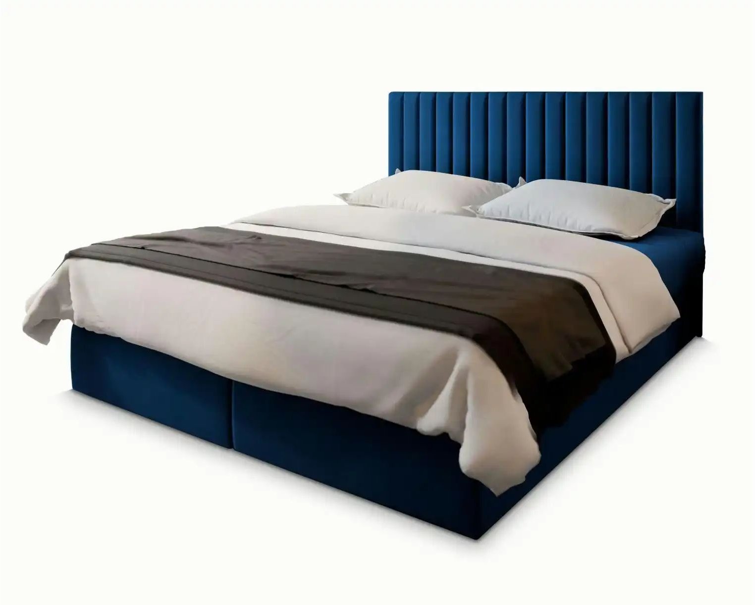 MASSENO Boxbett mit Bettkasten Bresel ¦ blau ¦ Maße (cm): B: 140 H: 98 Betten > Polsterbetten - Höffner