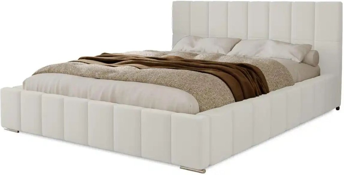 Polsterbett mit Stauraum  Ayr ¦ weiß ¦ Maße (cm): B: 135 H: 100 Betten > Polsterbetten - Höffner