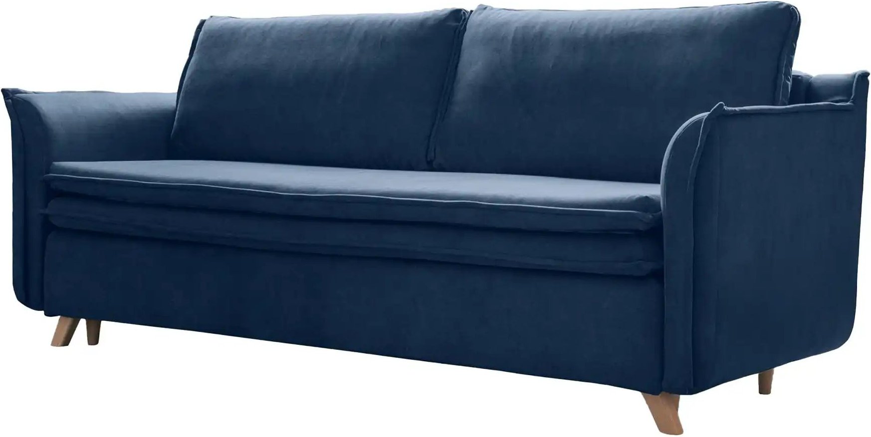 Miuform Einzelsofa mit Schlaffunktion Charming Charlie ¦ blau ¦ Maße (cm): B: 225 H: 85 Polstermöbel > Sofas > 3-Sitzer ...