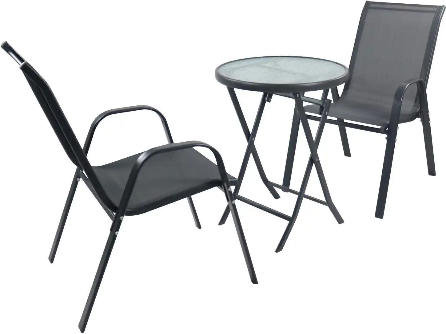 Gartenmöbel 3er-Set ¦ grau ¦ Maße (cm): B: 56 H: 89 Garten > Gartenmöbel > Gartenmöbelsets - Höffner