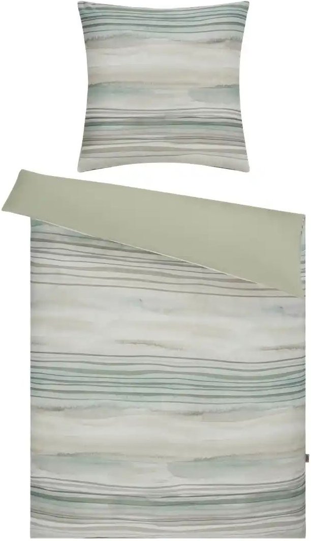 Como Green Satin Wende-Bettwäsche Ombre ¦ grün ¦ Maße (cm): B: 135 Bettwaren > Bettwäsche > Bettwäsche ganzjährig - Höf...