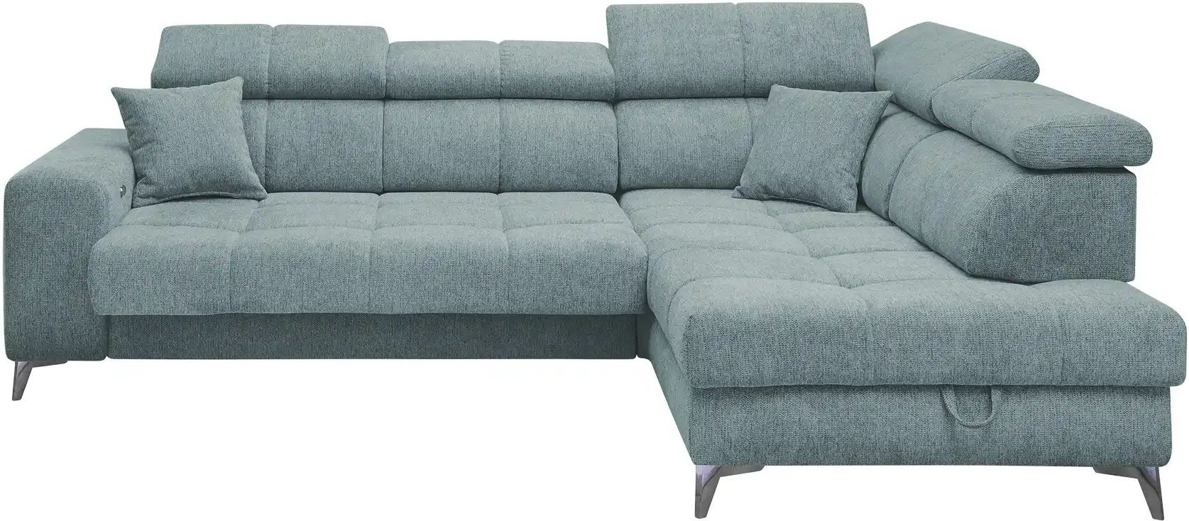 Ecksofa inklusive Stauraum Sydney ¦ blau ¦ Maße (cm): B: 282 H: 105 T: 198.0 Polstermöbel > Sofas > Ecksofas - Höffner