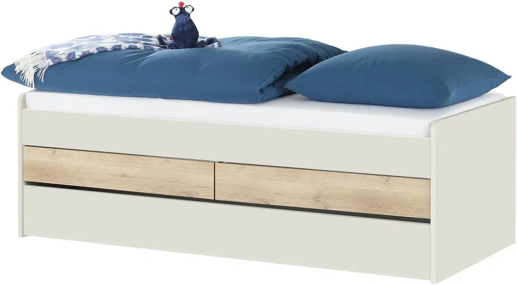 Duobett mit Stauraum Grow Up ¦ grau ¦ Maße (cm): B: 127 H: 66 Betten > Bettgestelle - Höffner