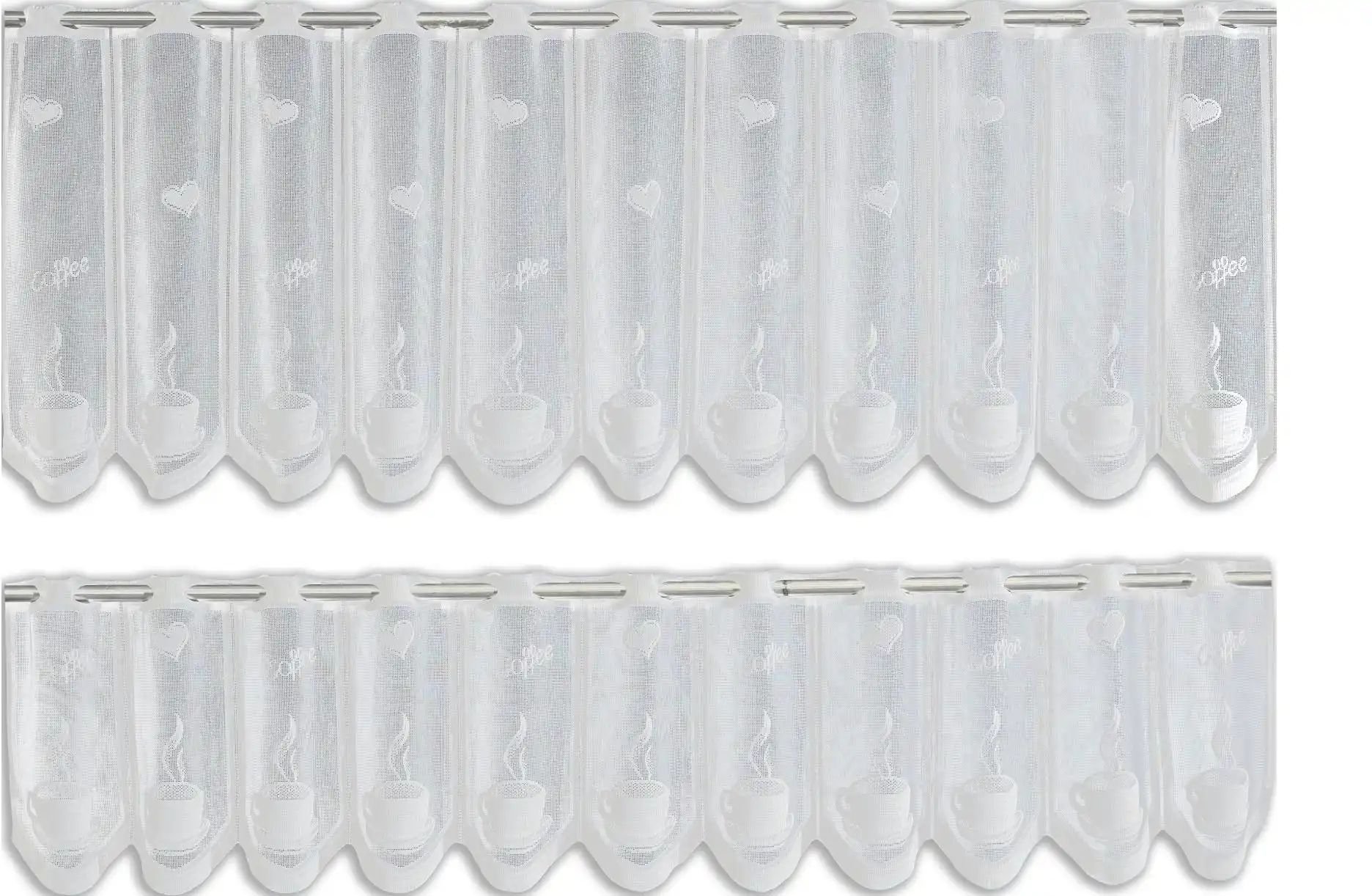 Bistrogardine 2er Set ¦ weiß ¦ Synthetik ¦ Maße (cm): B: 160 Gardinen & Rollos > Gardinen & Vorhänge > Schiebegardinen...