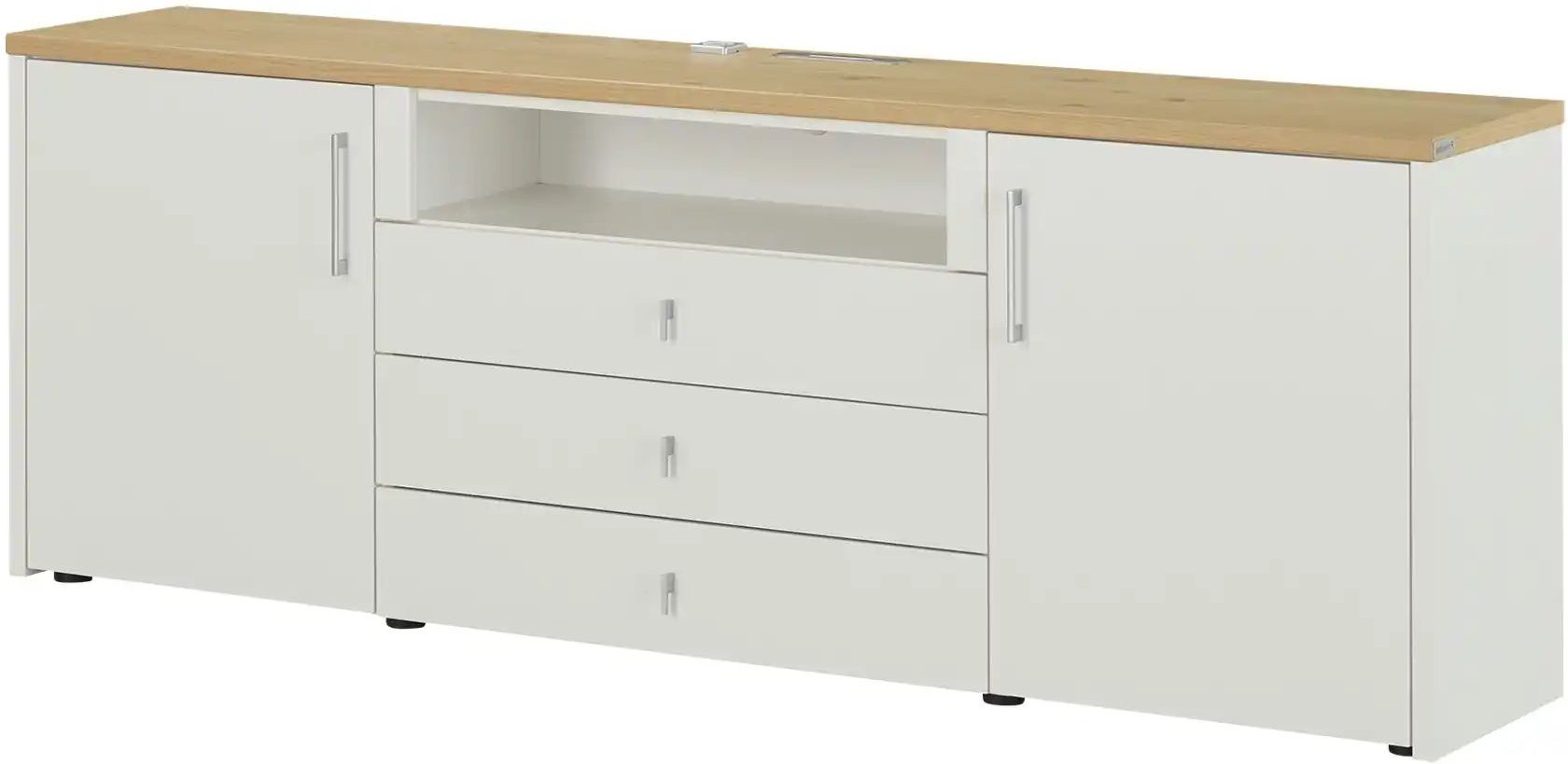Wohnwert Sideboard Libro ¦ weiß ¦ Maße (cm): B: 213 H: 75 T: 41.0 Kommoden & Sideboards > Sideboards - Höffner