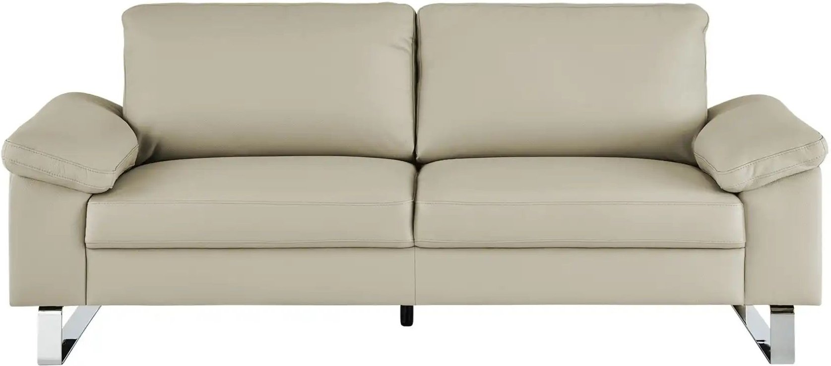 Max Schelling Ledersofa mit Kufengestell Maximum ¦ creme ¦ Maße (cm): B: 184 H: 86 T: 97.0 Polstermöbel > Sofas > 2-Sitz...