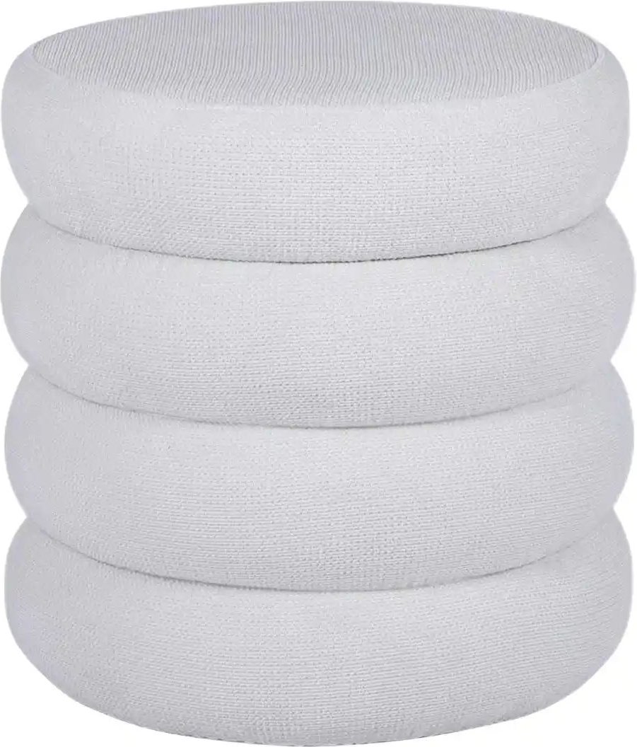 Polsterhocker  Viconovo ¦ creme ¦ Maße (cm): H: 43  Ø: 43 Polstermöbel > Hocker - Höffner