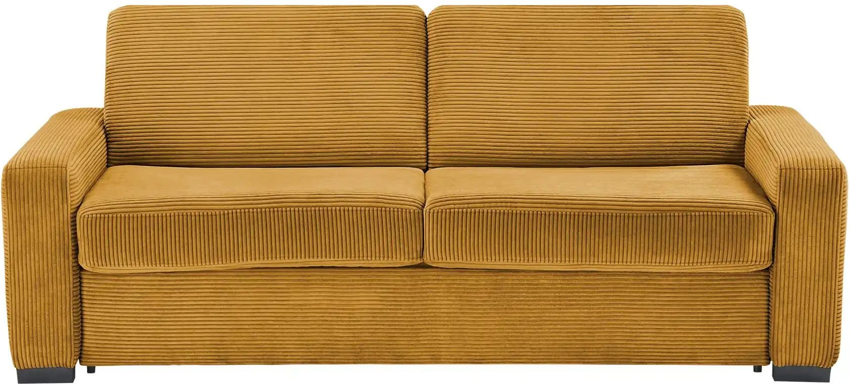 Thumbnail - switch Schlafsofa aus Cord Vanila ¦ gelb ¦ Maße (cm): B: 220 H: 87 T: 98.0 Polstermöbel > Sofas > 3-Sitzer - Höffner