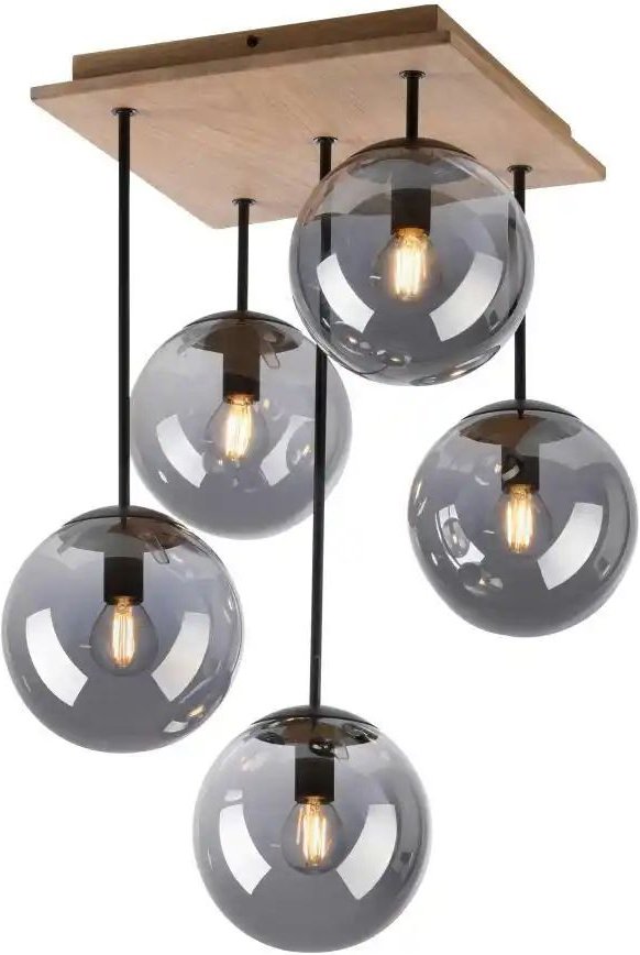 Paul Neuhaus Deckenleuchte ¦ holzfarben ¦ Maße (cm): B: 37 H: 59,5 T: 37.0 Lampen & Leuchten > Deckenleuchten - Höffne...