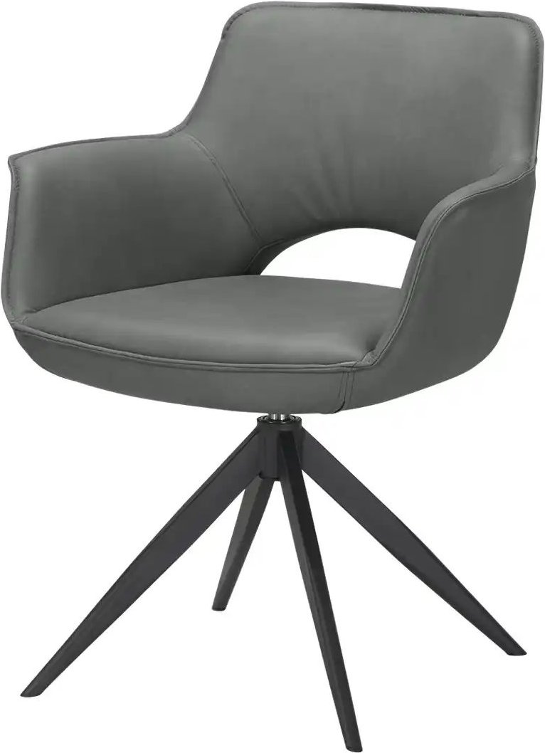 Armlehnstuhl mit Lederbezug Chester ¦ gelb ¦ Maße (cm): B: 69 H: 83 T: 59.0 Stühle > Esszimmerstühle > Esszimmerstühle m...