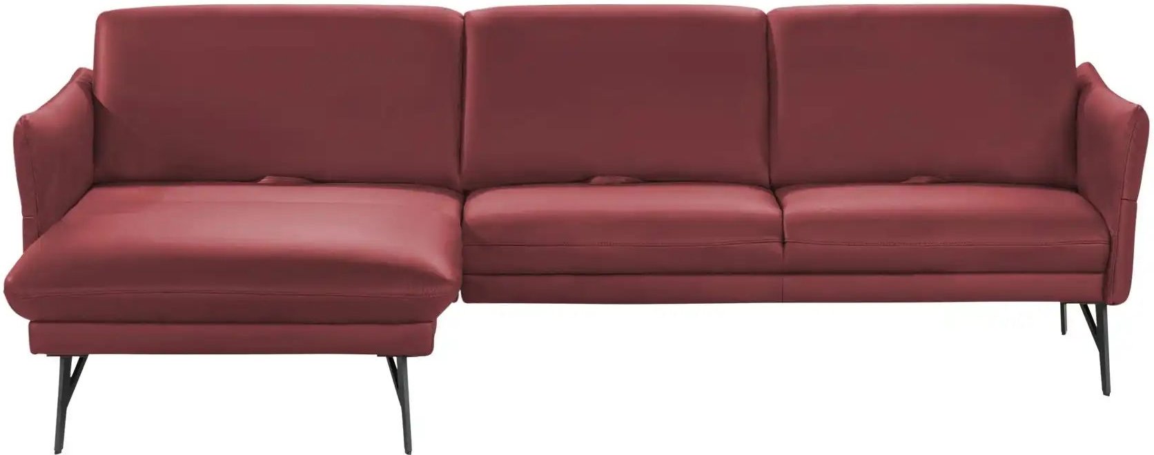 himolla Ecksofa Leder 1928 ¦ rot ¦ Maße (cm): B: 280 H: 83 T: 175.0 Polstermöbel > Sofas > Ecksofas - Höffner