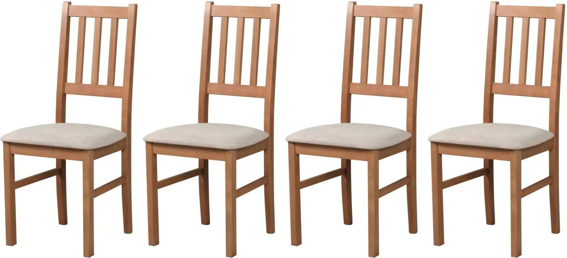 Esszimmerstuhl 4er-Set ¦ kupfer ¦ Maße (cm): B: 43 H: 94 Stühle > Küchenstühle > Polster Küchenstühle - Höffner