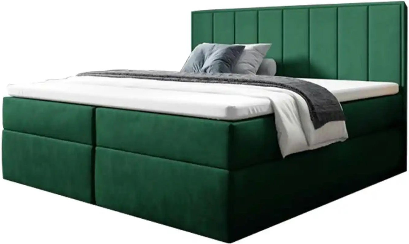 Boxbett mit Bettkasten Havana ¦ grün ¦ Maße (cm): B: 120 H: 110 Betten > Komfortbetten - Höffner