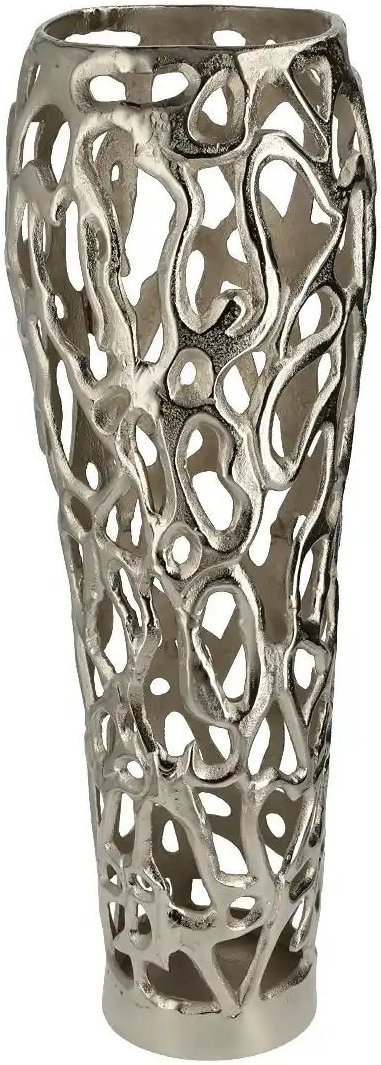 Deko-Vase ¦ silber ¦ Maße (cm): H: 62 Ø: 22 Accessoires > Vasen - Höffner