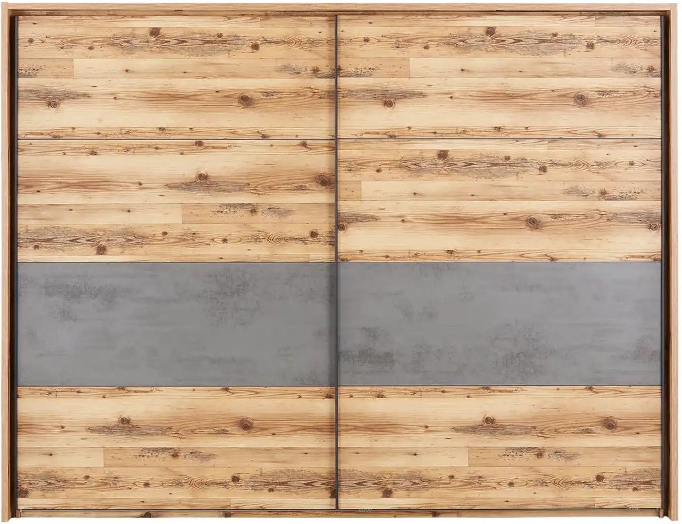 Schwebetürenschrank Preston ¦ holzfarben ¦ Maße (cm): B: 280 H: 215 T: 60.0 Schränke > Kleiderschränke > Schwebetürensc...