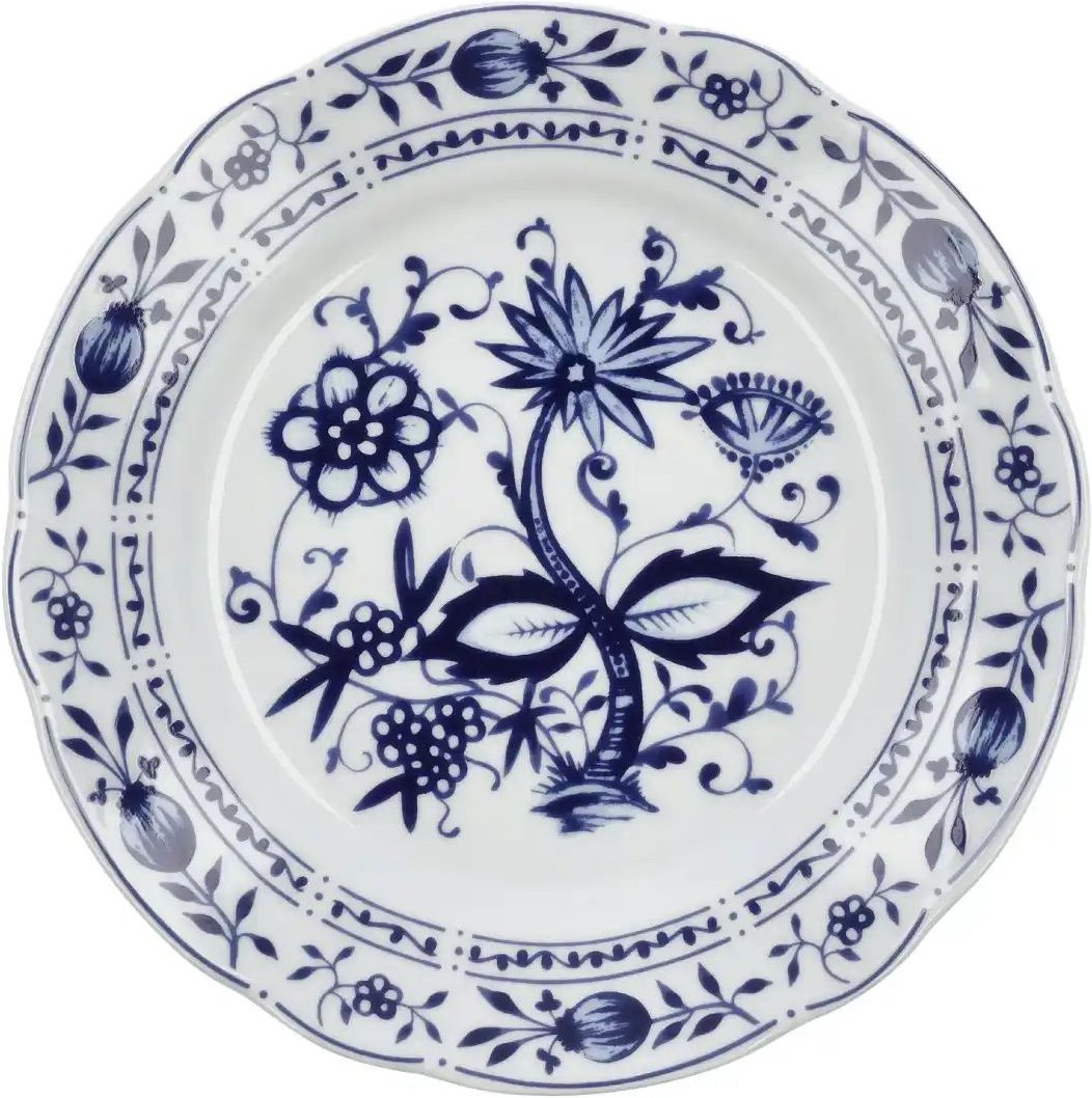 Kahla Speiseteller  "Rosella" Zwiebelmuster ¦ blau ¦ Porzellan ¦ Maße (cm): H: 3  Ø: 23.6 Geschirr > Einzelgeschirrteile...
