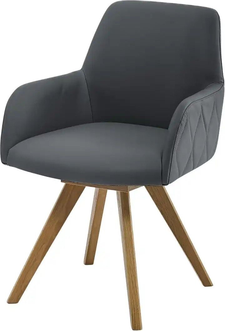 Woodford Esszimmerstuhl Damask ¦ grau ¦ Maße (cm): B: 61 H: 88 T: 66.5 Stühle > Küchenstühle > Küchenstühle mit Armlehn...