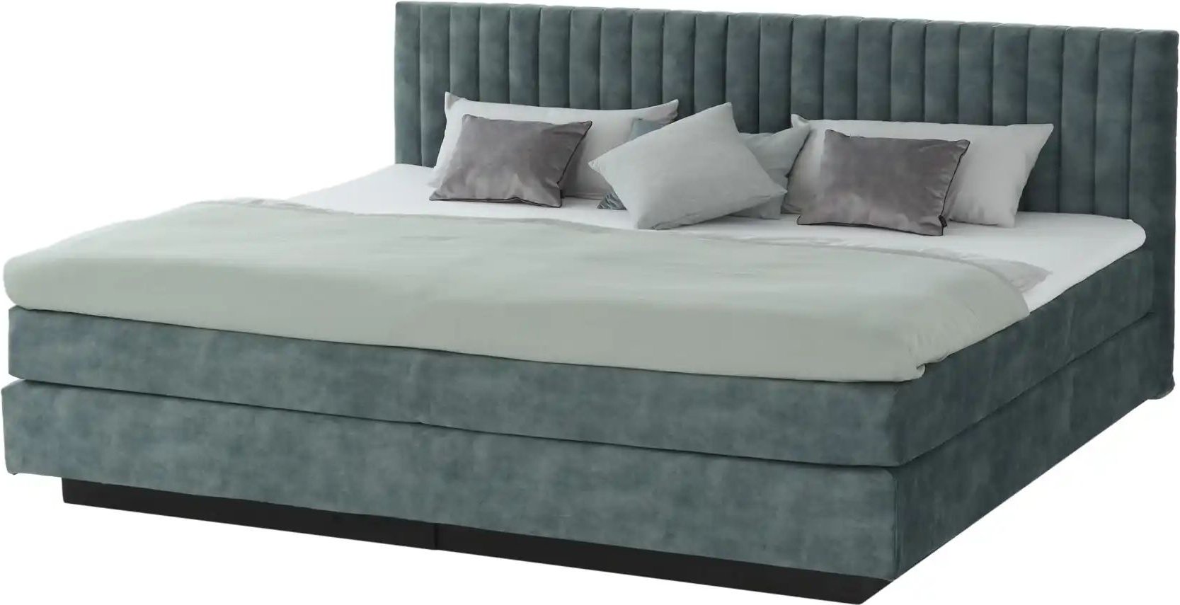 Boxspringbett Familienbett ¦ blau ¦ Maße (cm): B: 242 H: 112 Betten > Boxspringbetten - Höffner