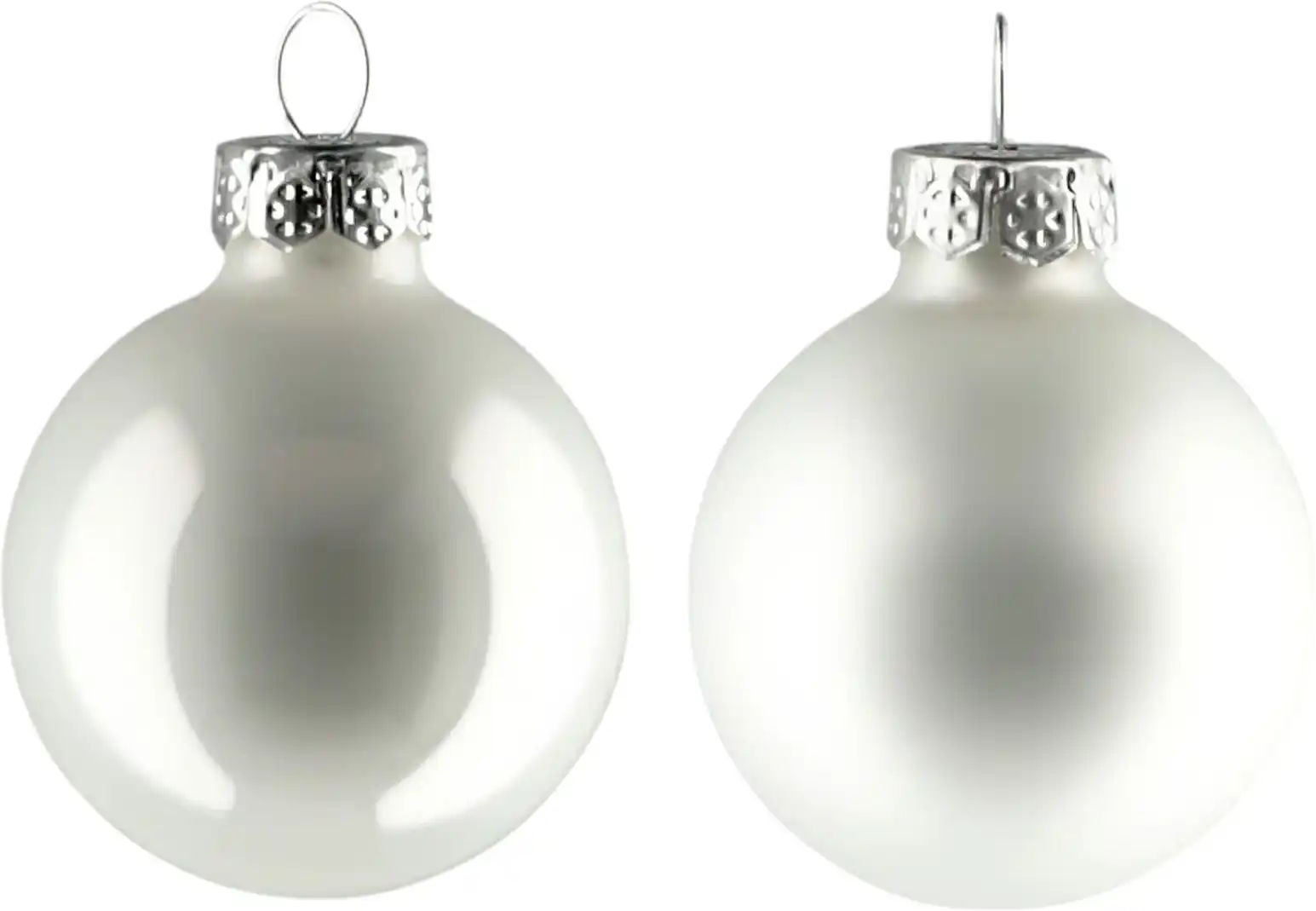Weihnachtsbaumkugel  16er-Set   ¦ weiß ¦ Glas,Aluminium Ø: 3.5 Weihnachten - Höffner