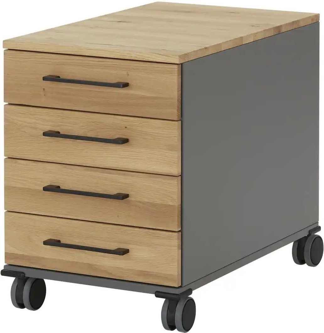 Rollcontainer SOLIDLine ¦ grau ¦ Maße (cm): B: 43 H: 60 T: 68.0 Schränke > Container - Höffner