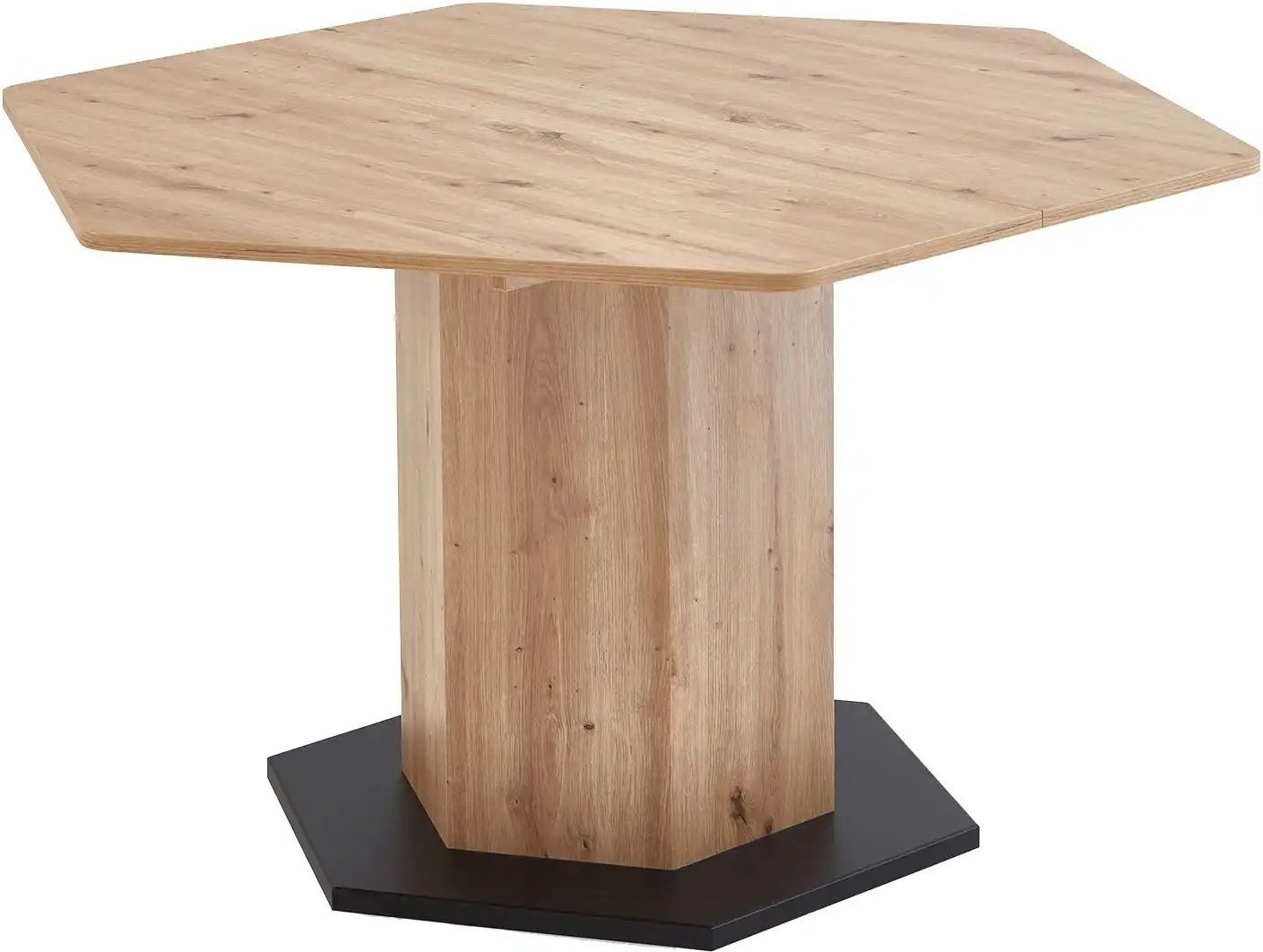 Esstisch  Sechsecktisch ¦ holzfarben ¦ Maße (cm): B: 136 H: 76 Tische > Esstische > Esstische ausziehbar - Höffner