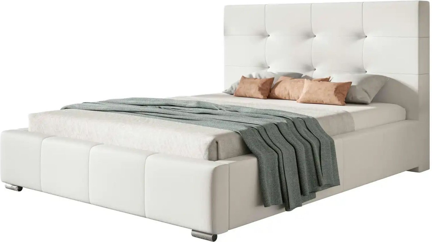 Polsterbett mit Stauraum Bristol ¦ weiß ¦ Maße (cm): B: 180 H: 104 Betten > Polsterbetten - Höffner