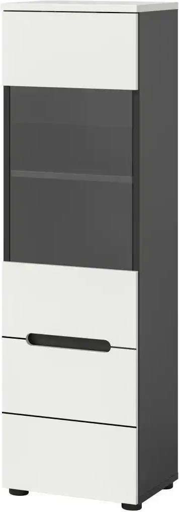 Vitrine ¦ grau ¦ Maße (cm): B: 36 H: 125 Schränke > Vitrinen - Höffner