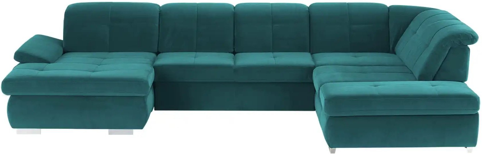 Lounge Collection Wohnlandschaft Mikrofaser  Affair ¦ türkis/petrol ¦ Maße (cm): B: 371 H: 100 T: 260.0 Polstermöbel > S...