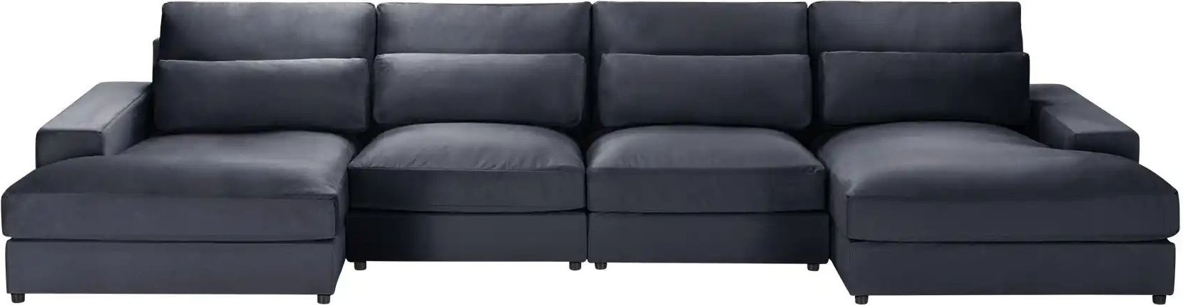 Wohnlandschaft Branna ¦ grau ¦ Maße (cm): B: 412 H: 88 T: 164.0 Polstermöbel > Sofas > Modulsofas - Höffner