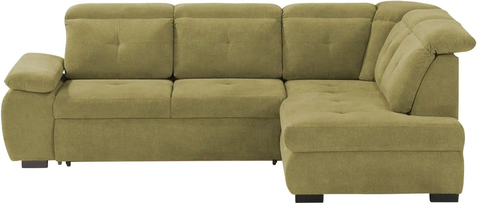 smart Ecksofa mit Kopfteilverstellung Tamara ¦ grün ¦ Maße (cm): H: 90 Polstermöbel > Sofas > 3-Sitzer - Höffner