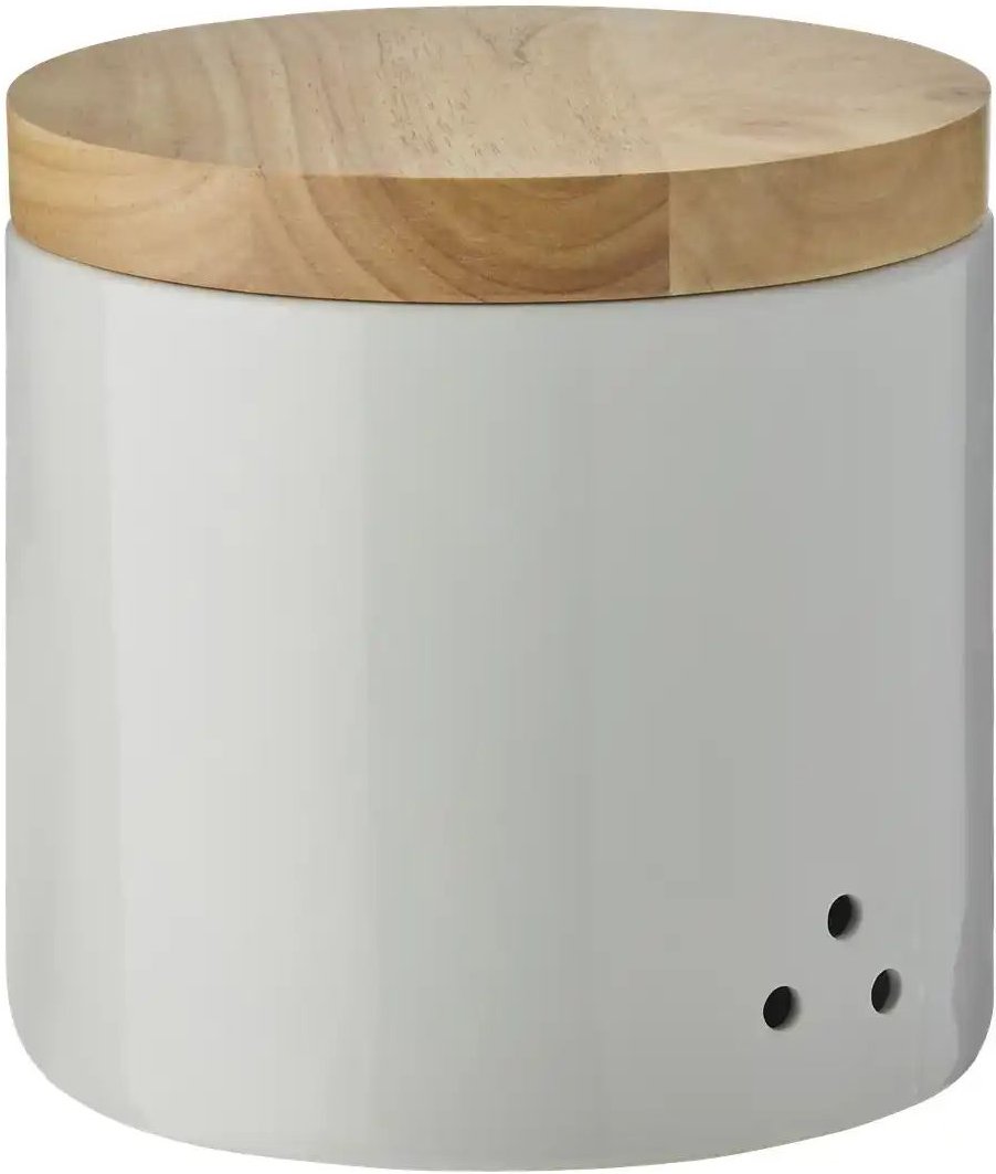 KHG Aufbewahrungsdose ¦ weiß ¦ Steinzeug/Steingut ¦ Maße (cm): H: 24 Ø: 24.5 Küchenzubehör & Helfer > Küchenhelfer - ...