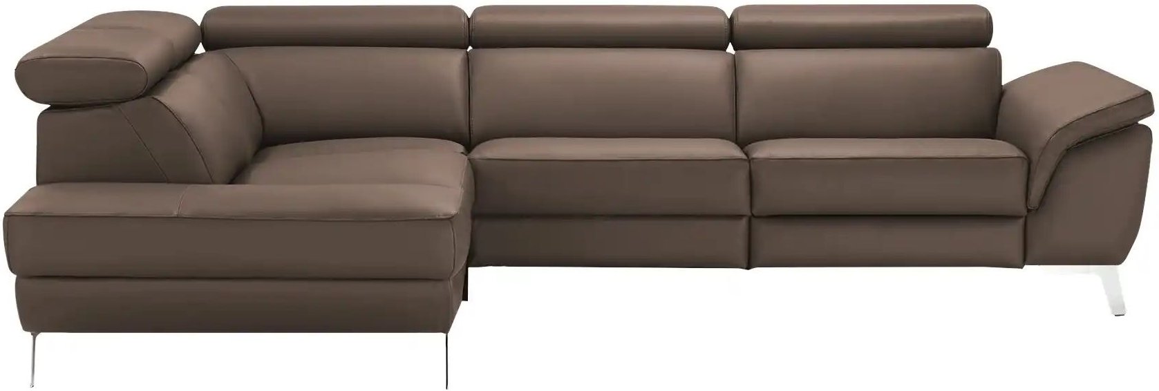 Thumbnail - uno Ecksofa Leder Dallas ¦ braun ¦ Maße (cm): B: 283 H: 74 T: 228.0 Polstermöbel > Sofas > Ecksofas - Höffner