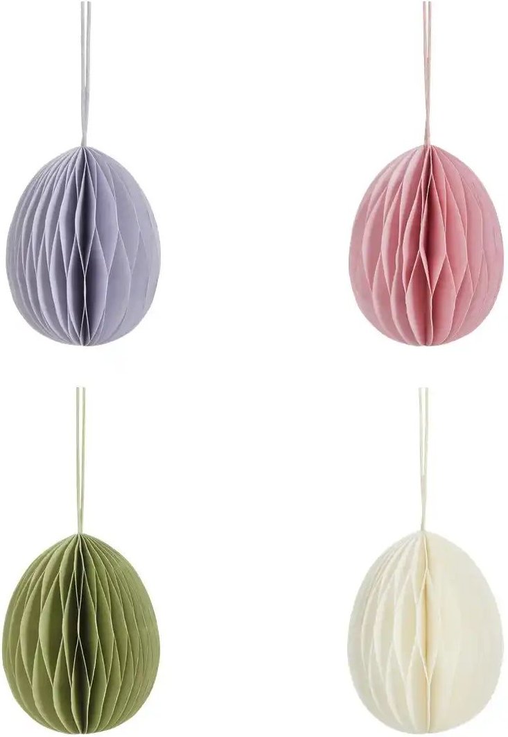 HOME STORY Anhänger Wabenosterei 4er Set ¦ mehrfarbig ¦ Papier Ø: 8 Oster-Artikel - Höffner