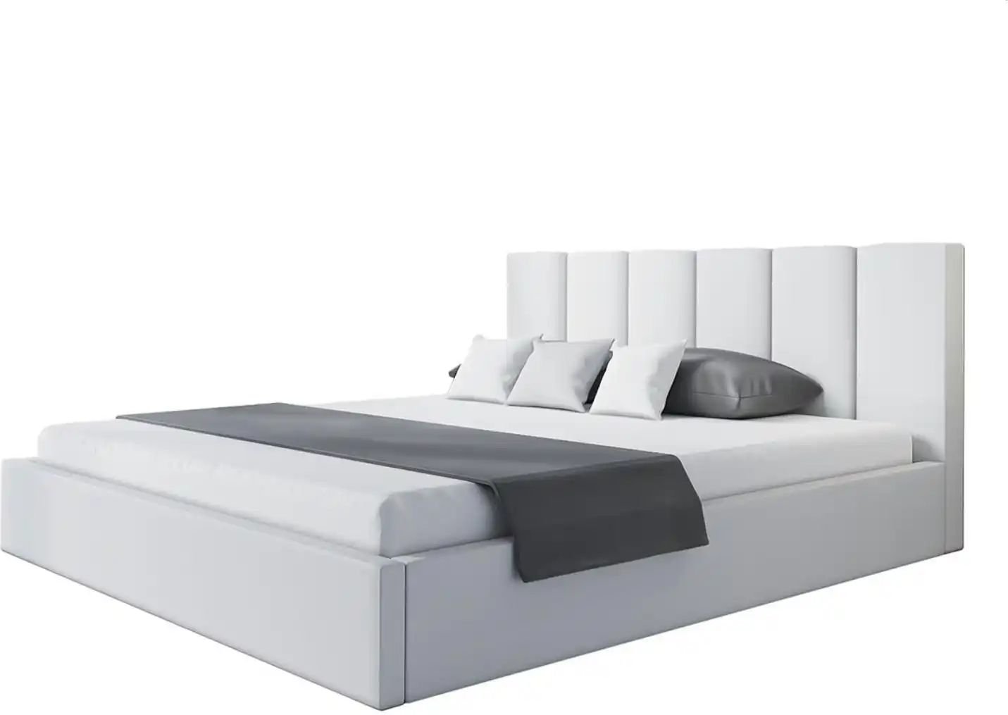 Polsterbett mit Stauraum Slindon ¦ weiß ¦ Maße (cm): B: 168 H: 90 Betten > Polsterbetten - Höffner