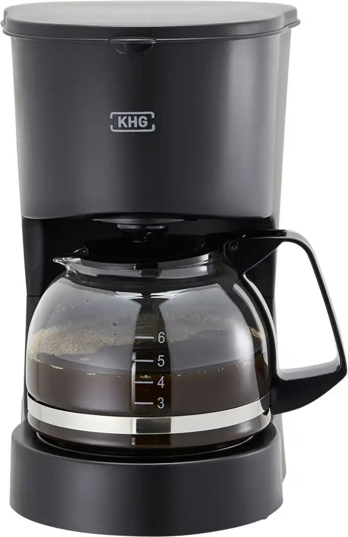 KHG Kaffeeautomat KA-127 (S) ¦ schwarz ¦ Glas,Kunststoff ¦ Maße (cm): B: 15 H: 24,5 T: 18.3 Elektrokleingeräte > Kaffee...