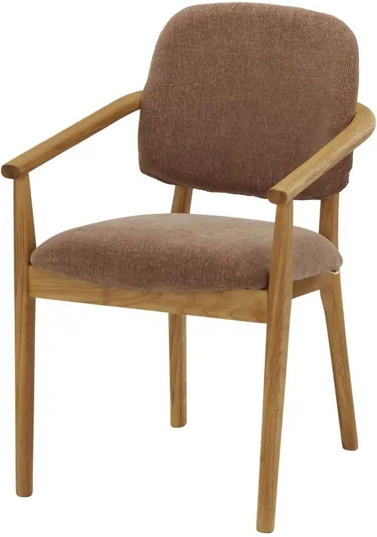 smart Armlehnstuhl aus Wildeiche massiv Stellan ¦ rot ¦ Maße (cm): B: 55 H: 87 T: 61.0 Stühle > Esszimmerstühle > Esszim...