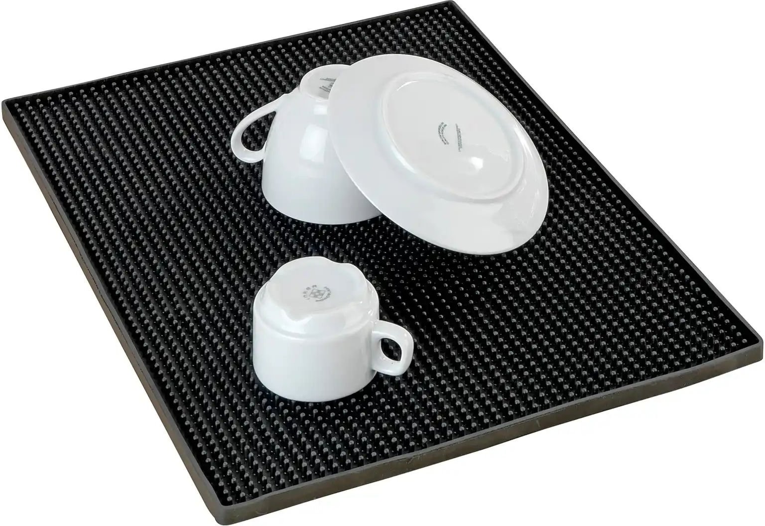 Abtropfmatte Maxi ¦ schwarz ¦ Kunststoff ¦ Maße (cm): B: 40 Küchenzubehör & Helfer > Besteckkästen & Geschirrabtropfer...