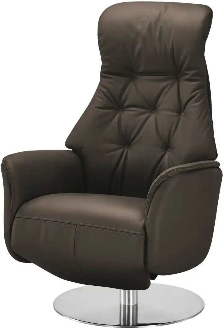 Nils Olsen Funktionssessel aus Echtleder Arend ¦ braun ¦ Maße (cm): B: 74 H: 114 T: 80.0 Polstermöbel > Sessel > Relaxse...