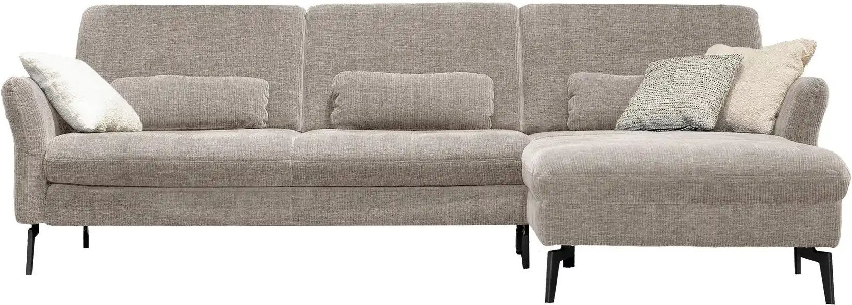 meinSofa Ecksofa Cord DANTE ¦ grau Polstermöbel > Sofas > 3-Sitzer - Höffner
