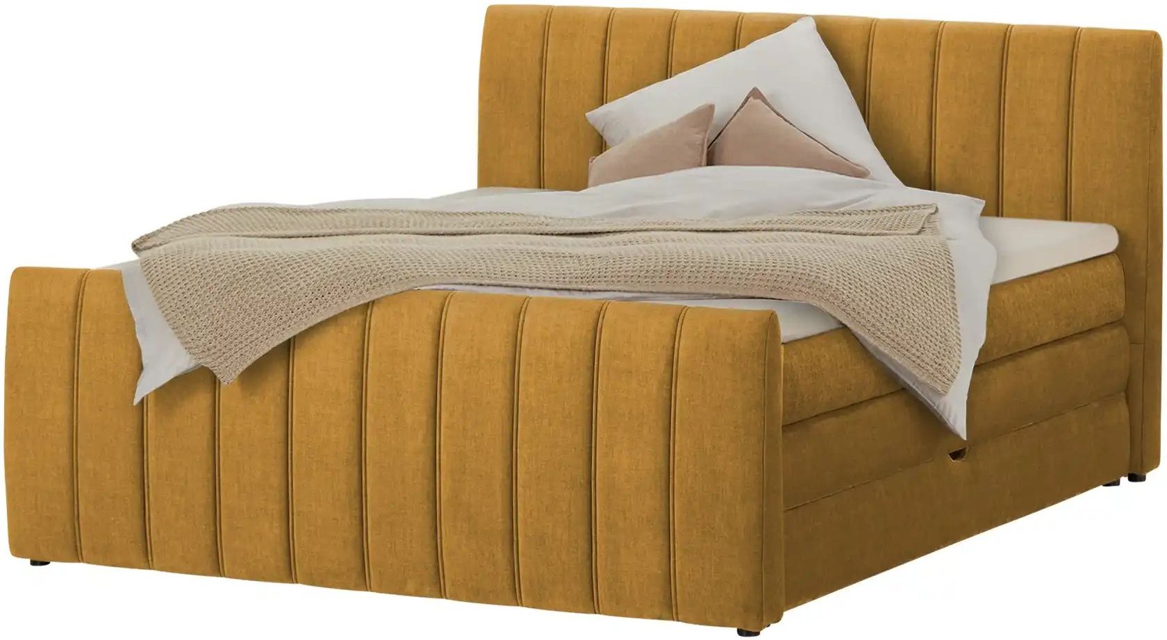 switch Boxspringbett mit Bettkasten Carina ¦ gelb ¦ Maße (cm): B: 191 H: 112 Betten > Boxspringbetten - Höffner