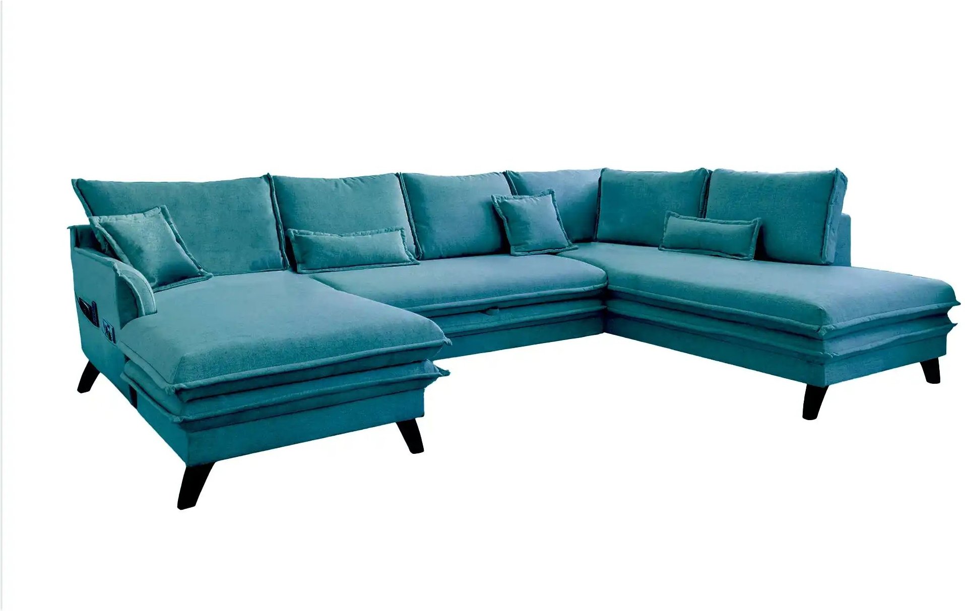 Miuform Wohnlandschaft mit Schlaffunktion Charming Charlie ¦ türkis/petrol ¦ Maße (cm): B: 302 H: 90 Polstermöbel > Sofa...